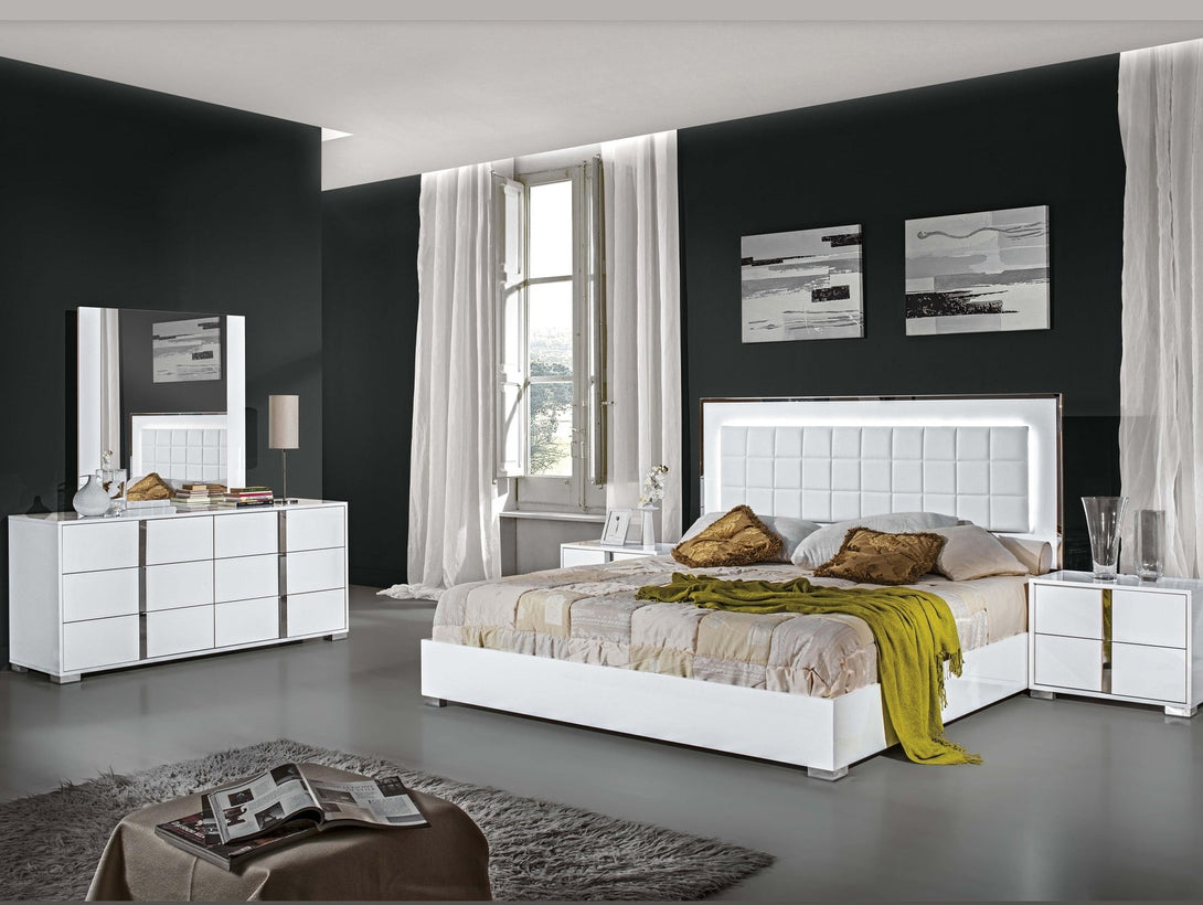 Alice Jn Bedroom Set with bed, wardrobe, and bedside tables - Timber Land Furniture