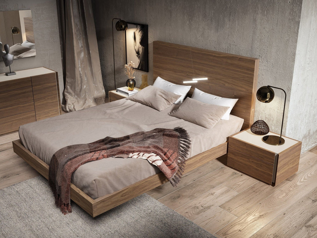 Faro Bedroom Set with bed, wardrobe, and bedside tables - Timber Land Furniture