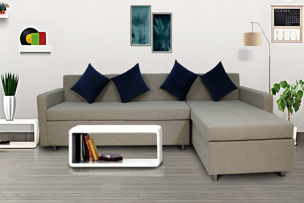 "Kobe L-Shape Sofa by Timber Land Furniture - Modern and Spacious L-Shape Design"