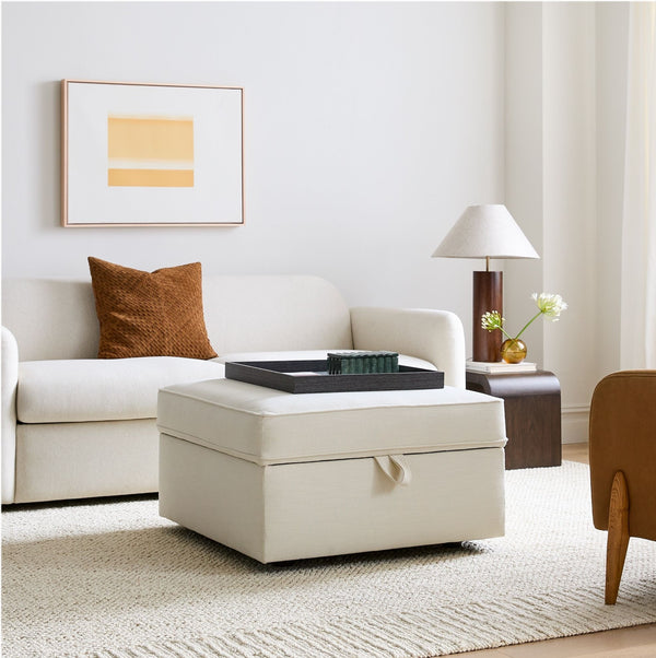 Mod Box Storage Ottoman with multi-purpose functionality and stylish design for modern home decor.