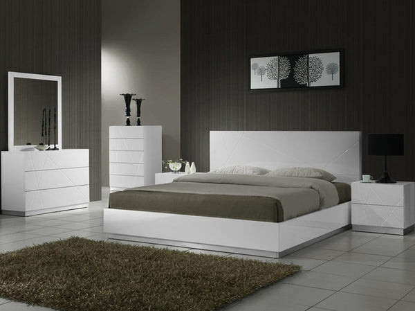 Naples Bedroom Set with bed, wardrobe, and bedside tables - Timber Land Furniture