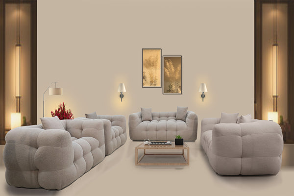 "Puffy Sofa Set by Timber Land Furniture - Plush Comfort with Modern Style"