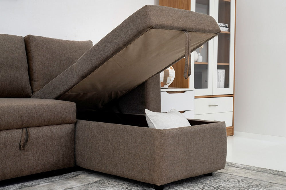 Stella Sofa Cum Bed With Storage by Timber Land - Versatile and Functional Sofa Bed